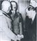 <b>Les accords de Munich.</b> Photographie du 30 septembre 1938.<br>De gauche � droite Mussolini (Italie), Hitler (Allemagne), Daladier (France), Chamberlain (Grande-Bretagne).